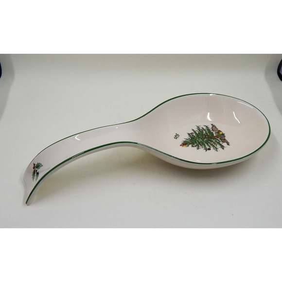 Spode Christmas Tree Porcelain Spoon Rest S3324-A8 - Picture 3 of 12
